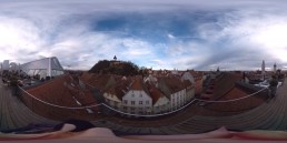 Eine 360grad Aufnahme von Graz mit Schlossberg